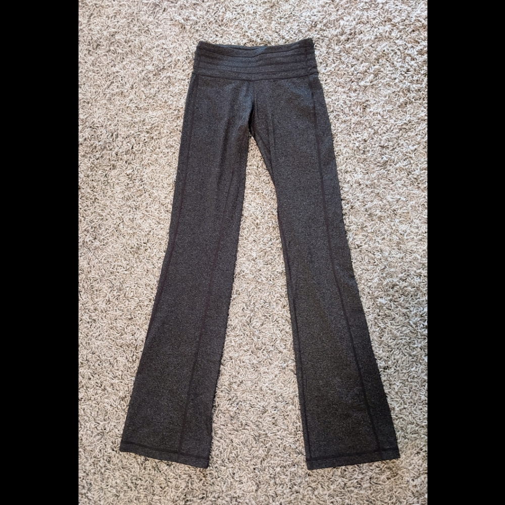 NWT Prana Olympia Flare Heather Grey Slim Legging Pants XS Tall